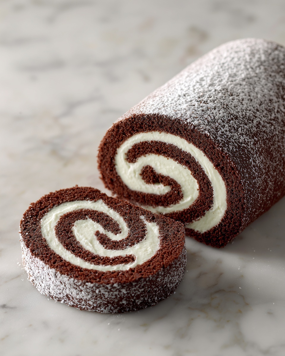 Chocolate Swiss Roll Recipe - Recipe Image