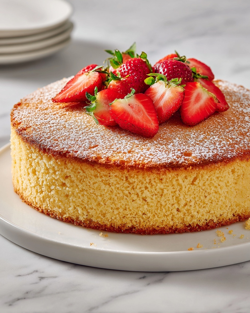 Nana's Strawberry Rhubarb Cake Recipe - Recipe Image