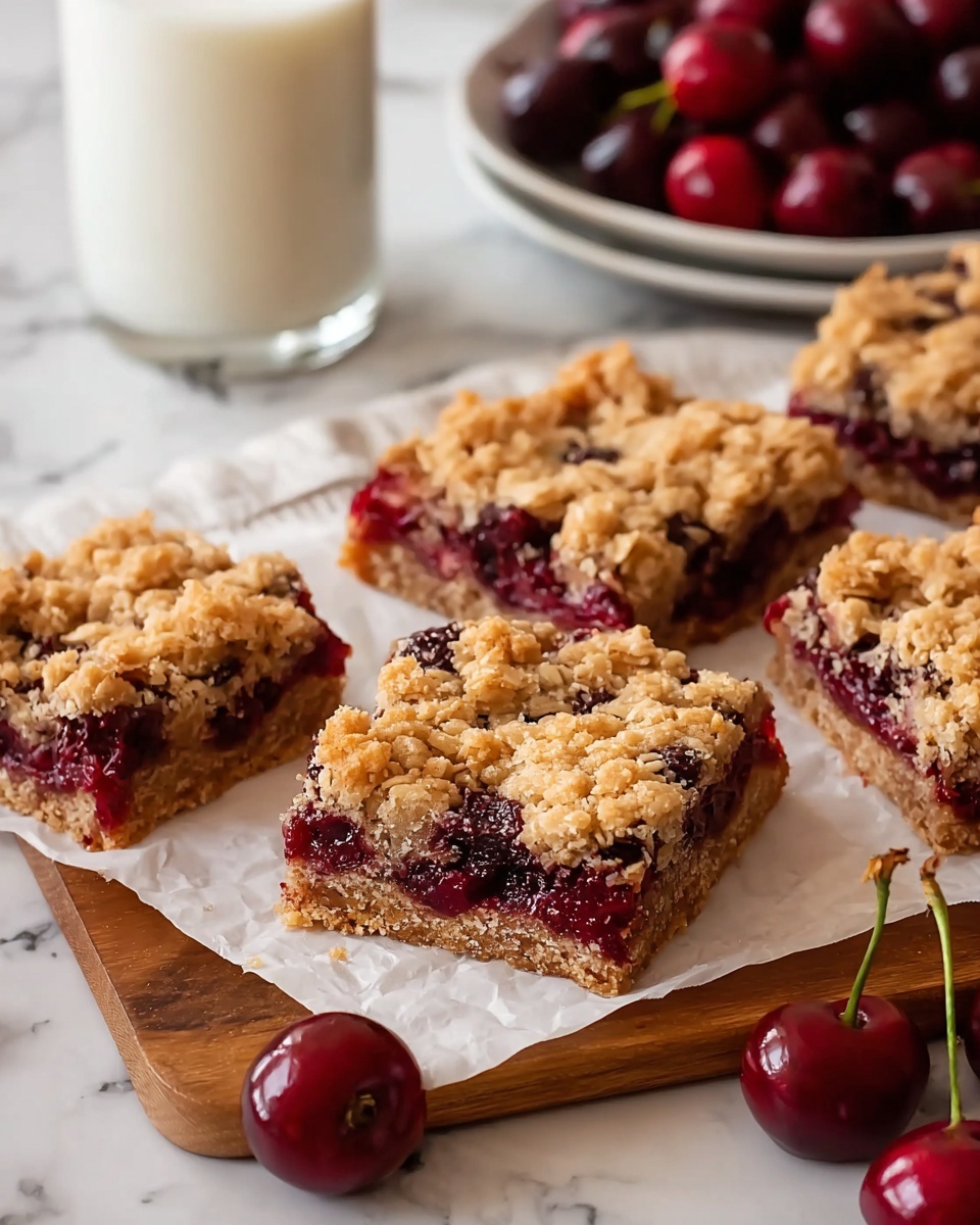 Cherry Crumble Bars Recipe - Recipe Image