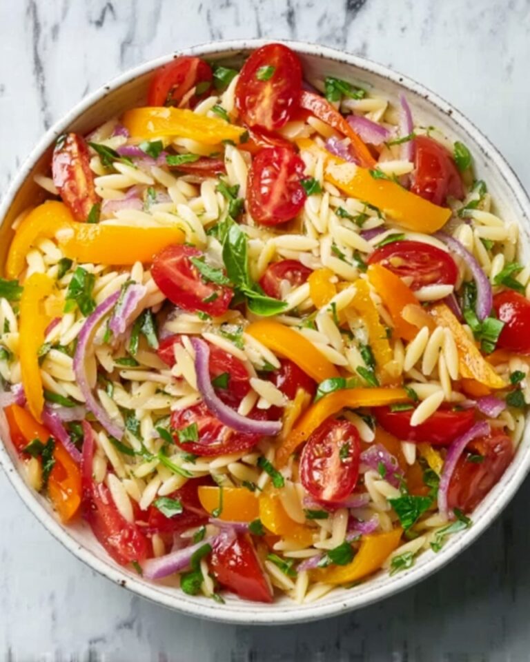 Rainbow Orzo Salad Recipe