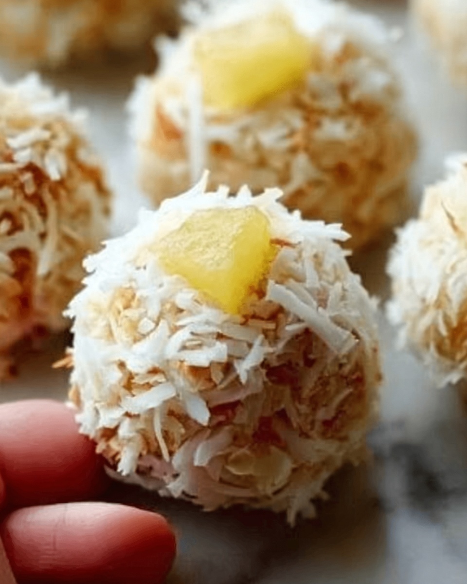 Pineapple Coconut No-Bake Balls Recipe - Recipe Image