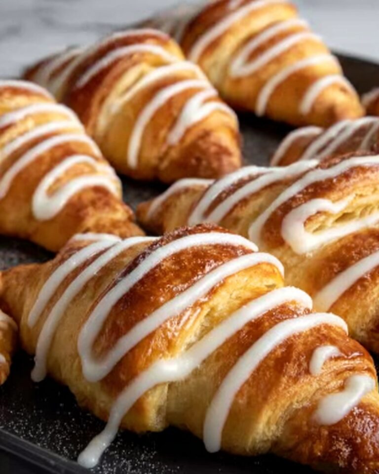 Pumpkin Pie Crescents with Maple Glaze Recipe