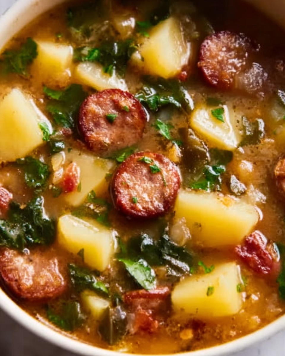 Sausage and Kale Navy Bean Soup Recipe - Recipe Image