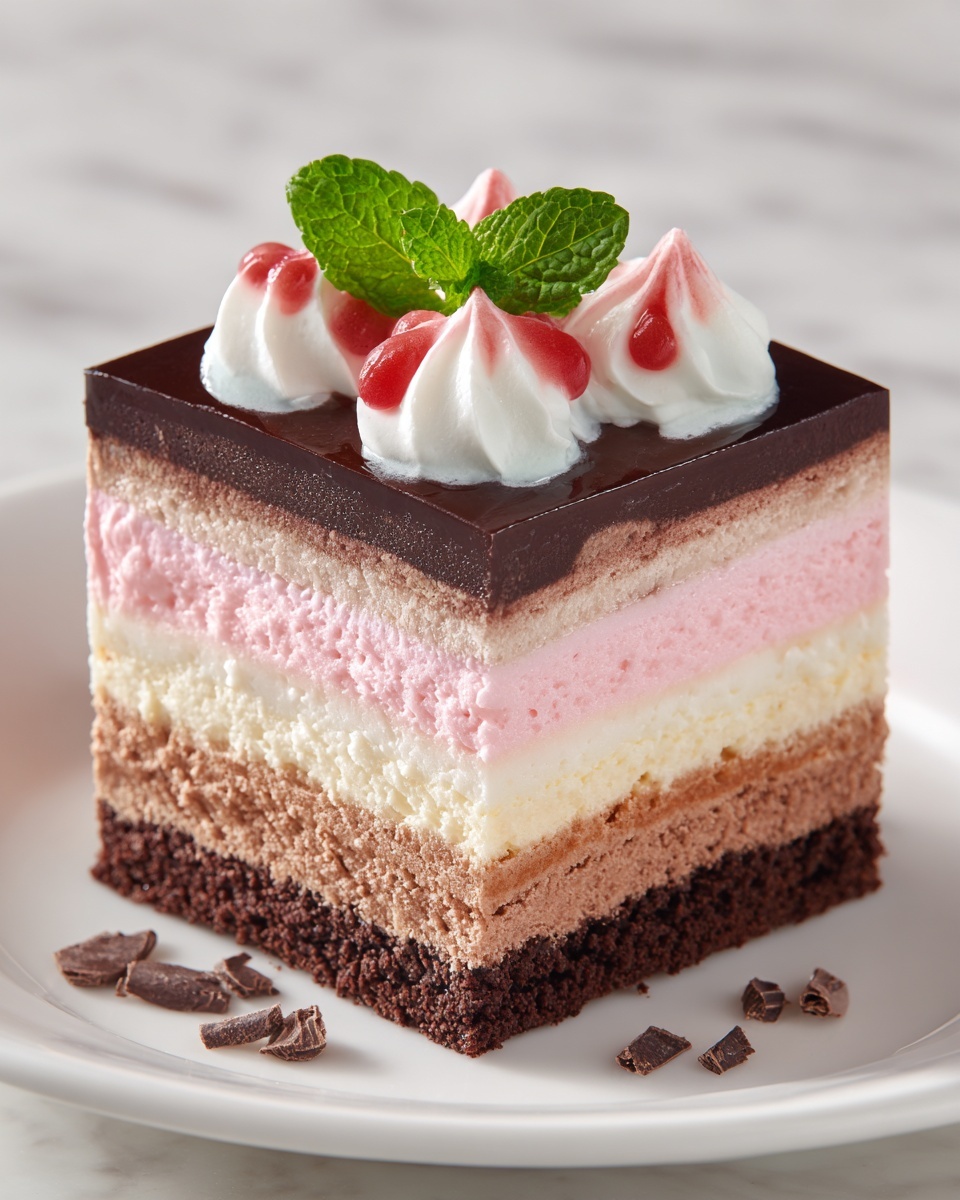 Decadent Layers of Chocolate and Peppermint Bliss Recipe - Recipe Image