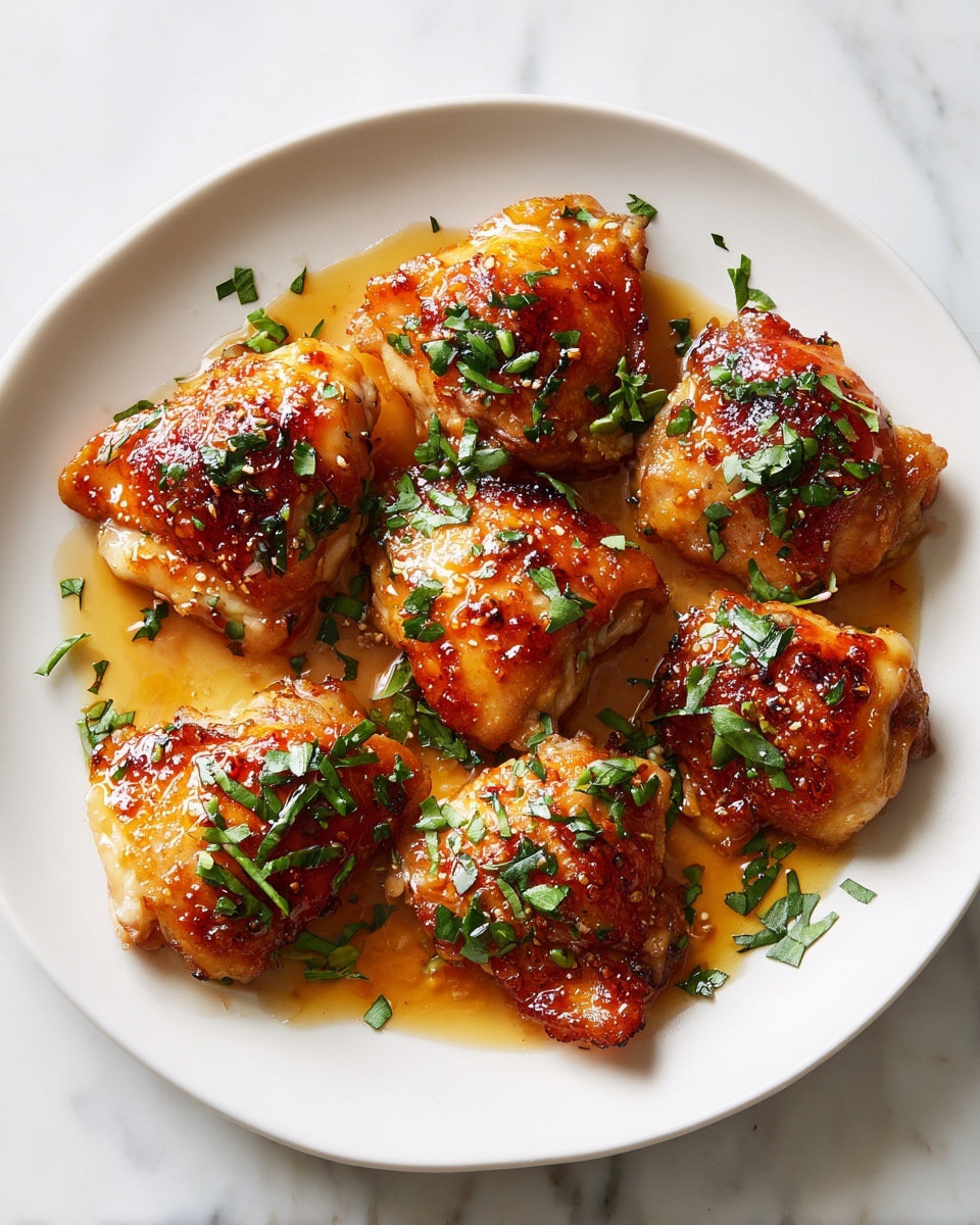 Honey Garlic Chicken Thighs Recipe - Recipe Image