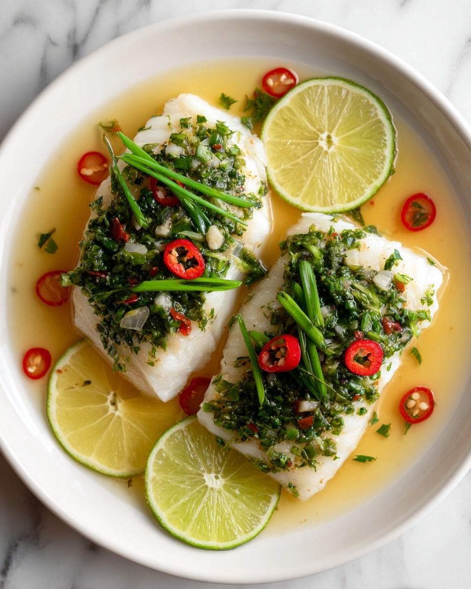 How to Make Irresistible Thai Lime-Garlic Steamed Fish at Home Recipe - Recipe Image