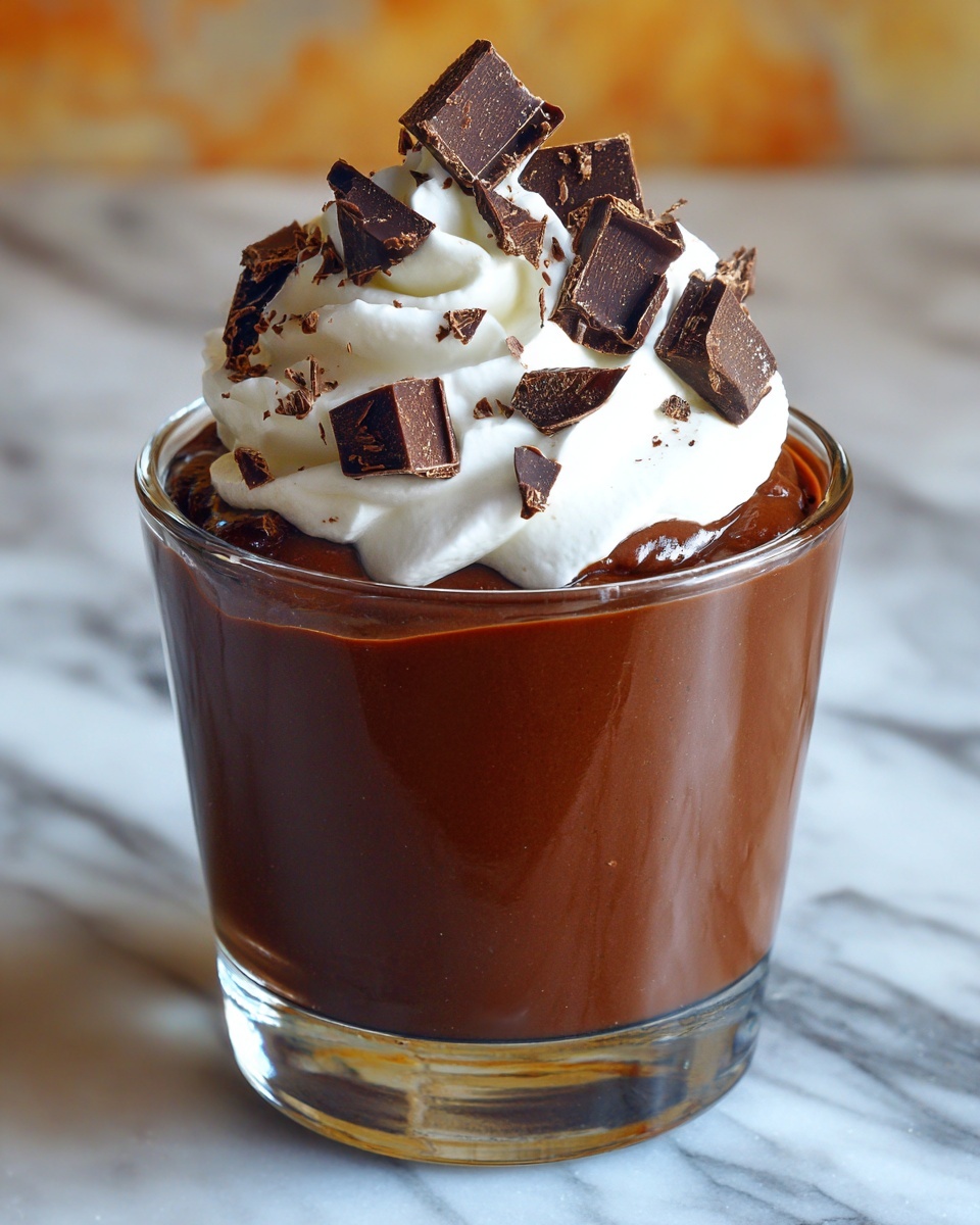 Decadent Homemade Chocolate Pudding Recipe - Recipe Image
