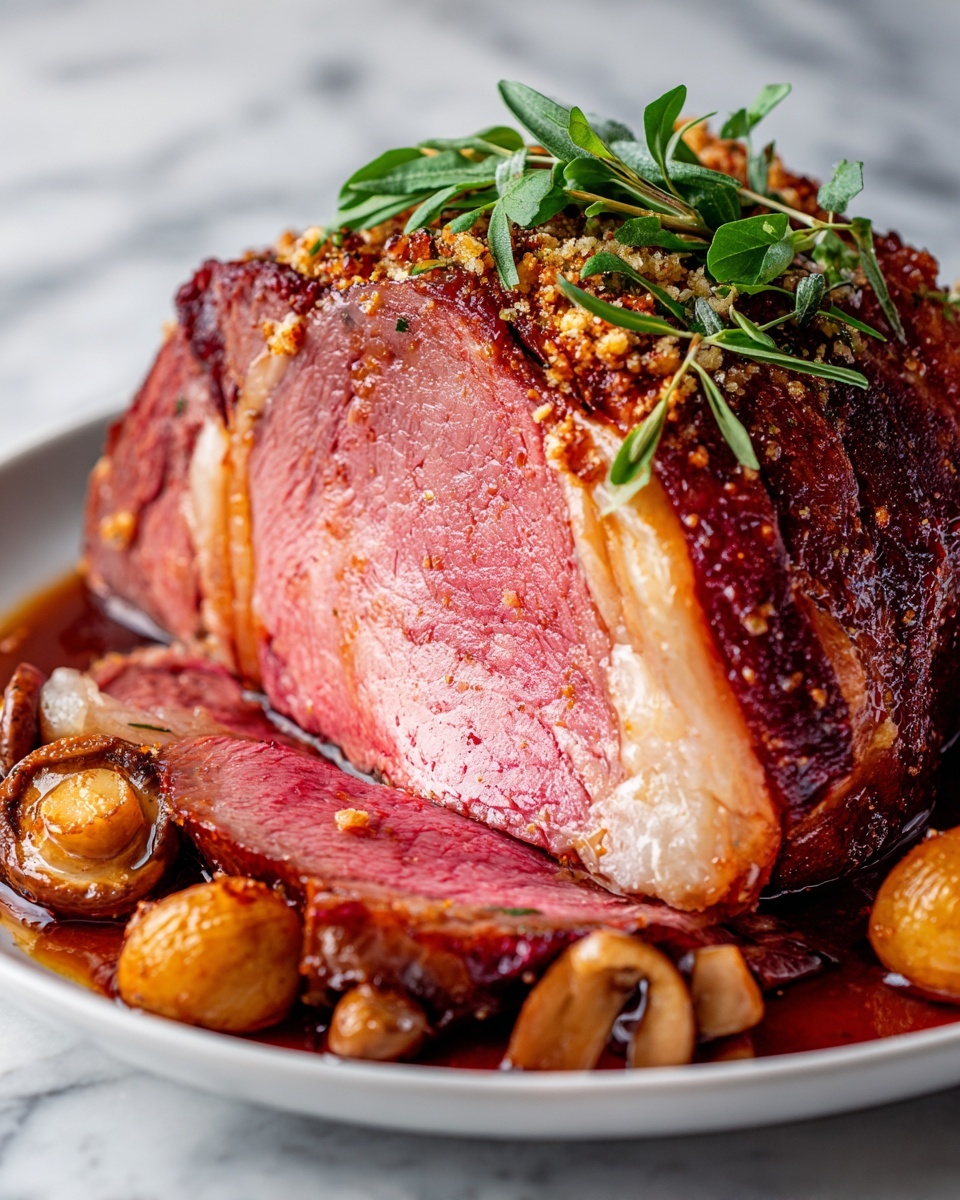 Herb-Crusted Roasted Lamb Recipe - Recipe Image