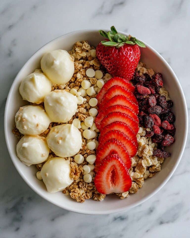 Strawberry Coconut Granola with Nuts and Chocolate Recipe