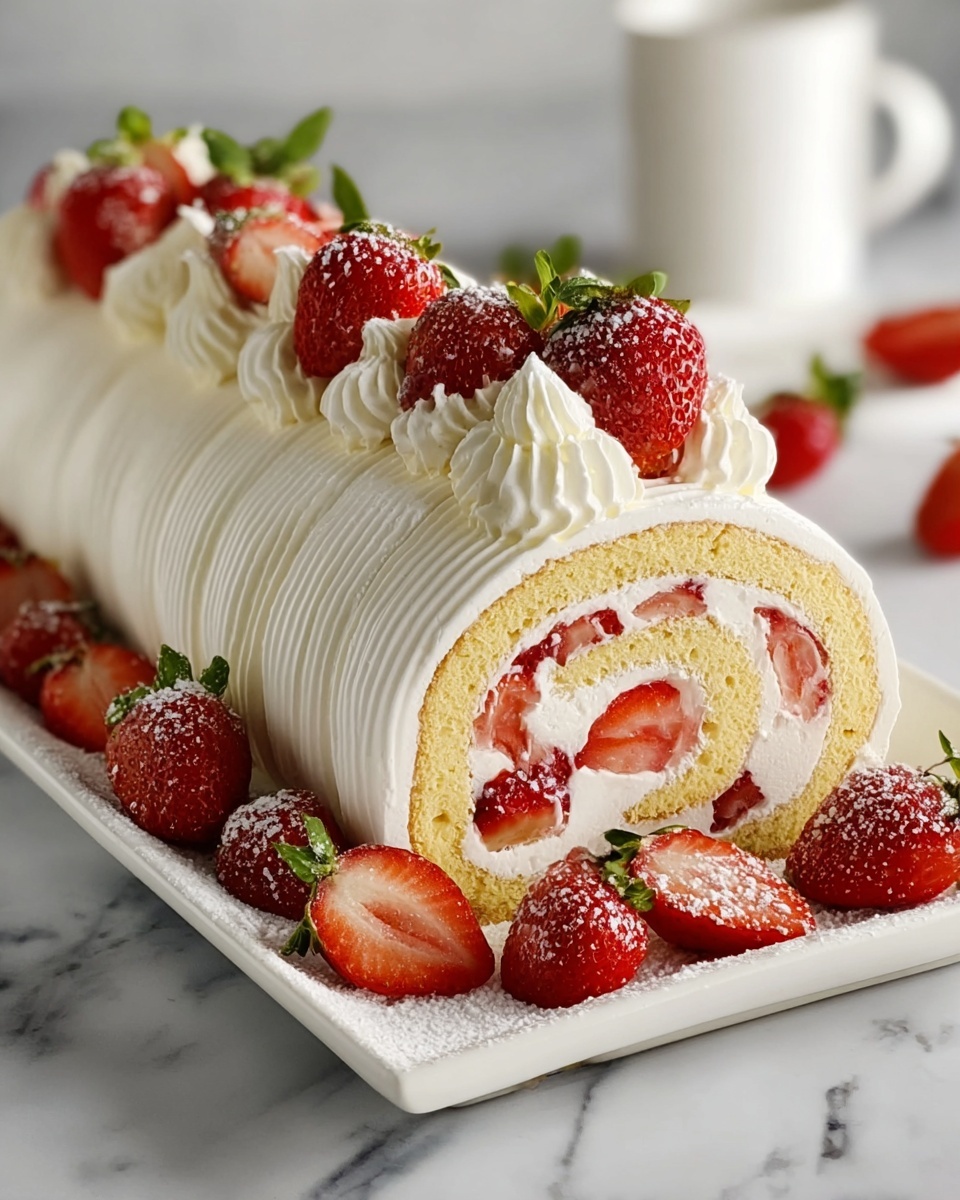 Cherry Cheesecake Cake Roll Recipe - Recipe Image