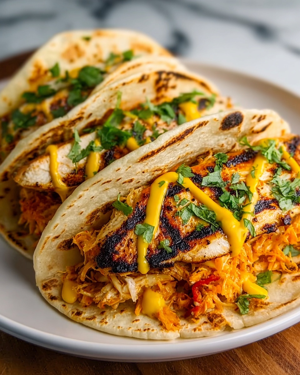 Cheesy Pulled Chicken Tacos Recipe - Recipe Image