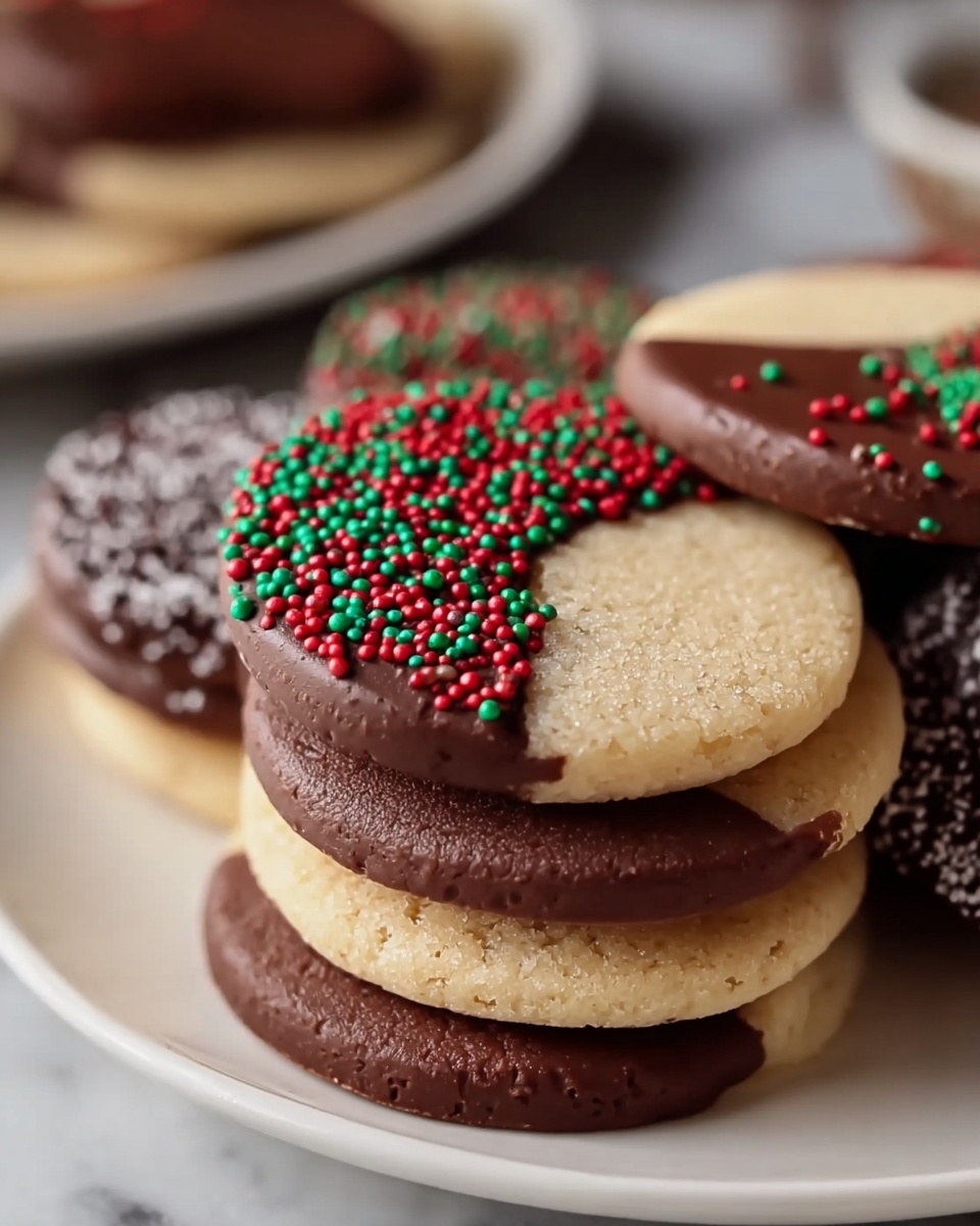 Chocolate Shortbread Cookies Recipe - Recipe Image