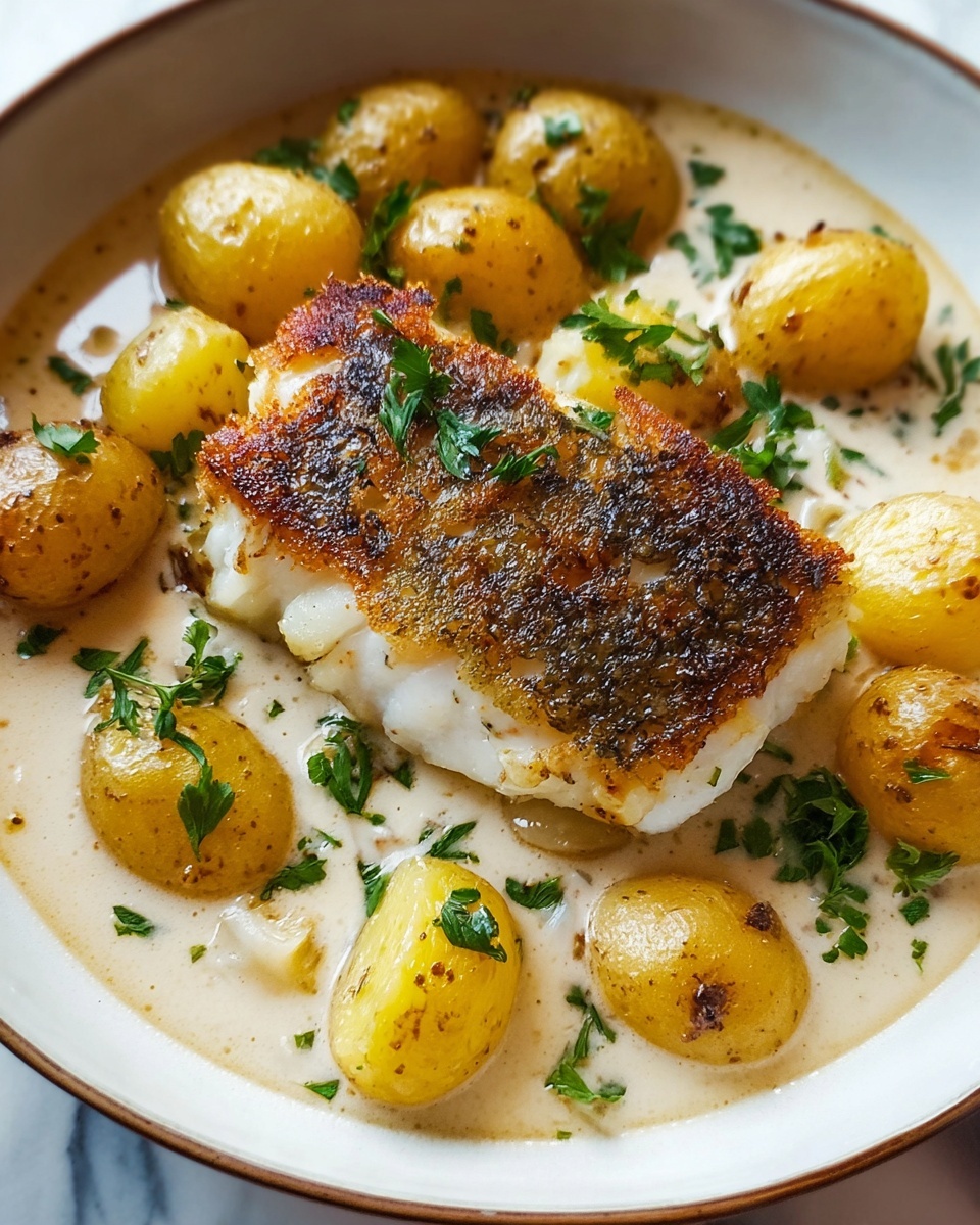 Creamy Cod and Potato Skillet Recipe - Recipe Image
