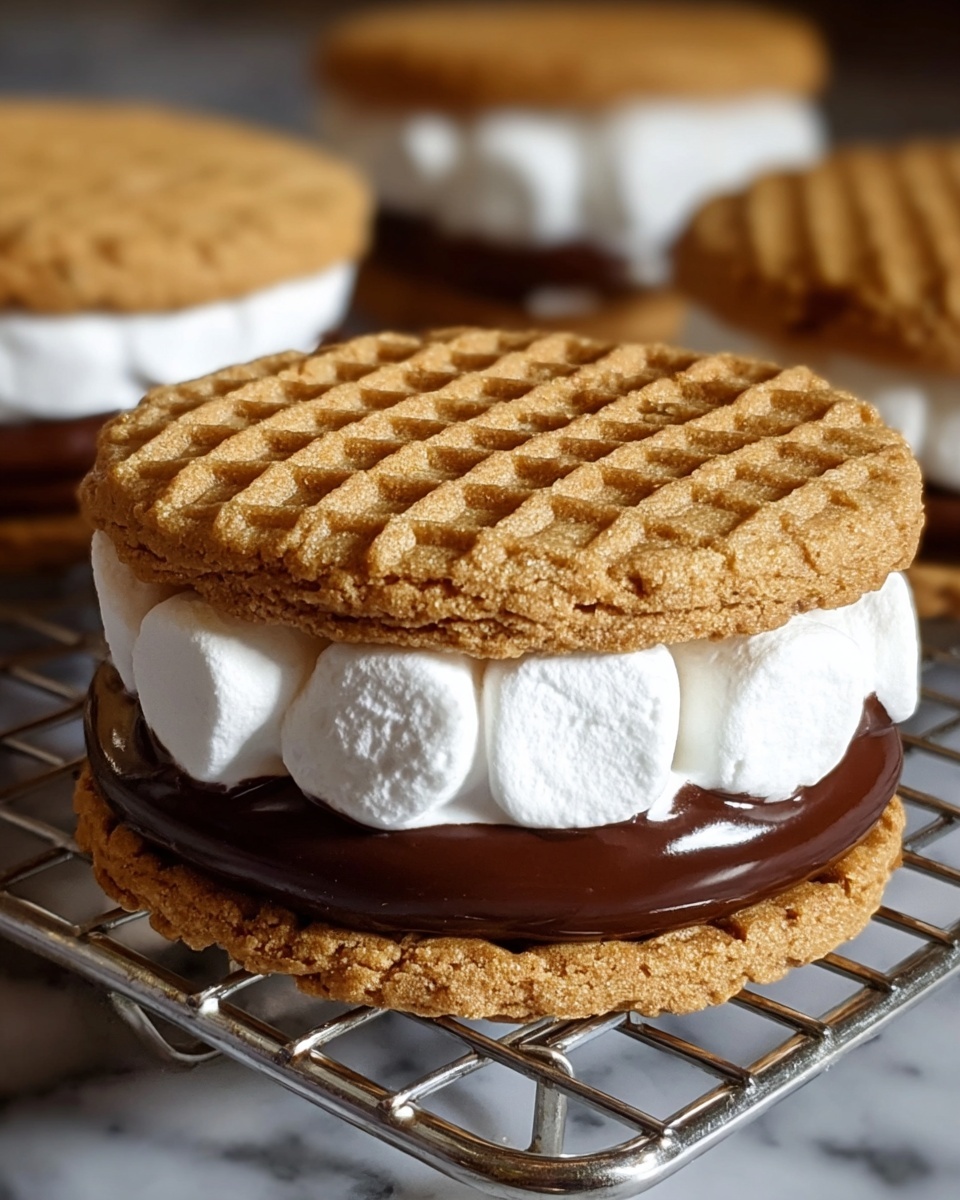 Peanut Butter S'mores Sandwich Cookies Recipe - Recipe Image