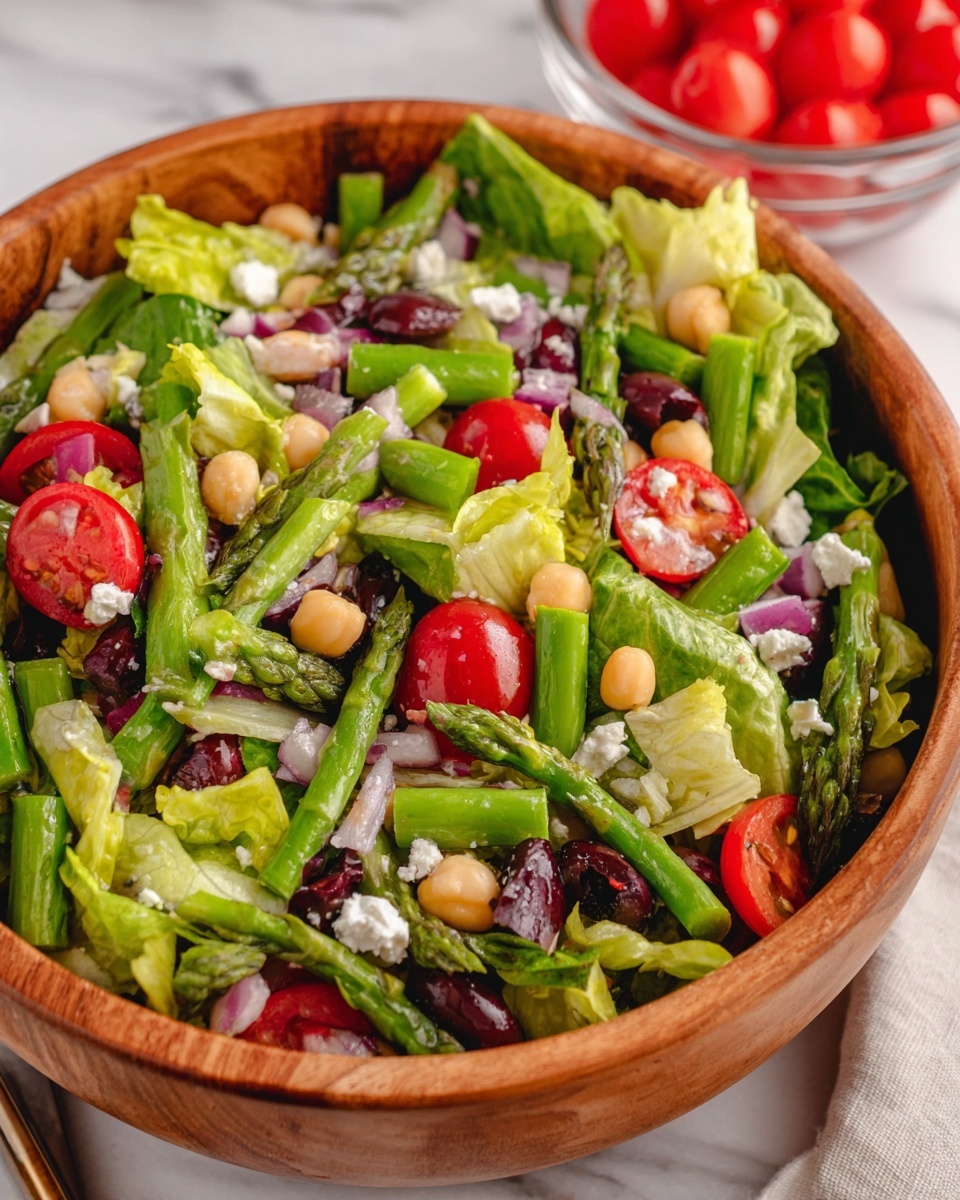 Chopped Asparagus and Chickpea Salad Recipe - Recipe Image
