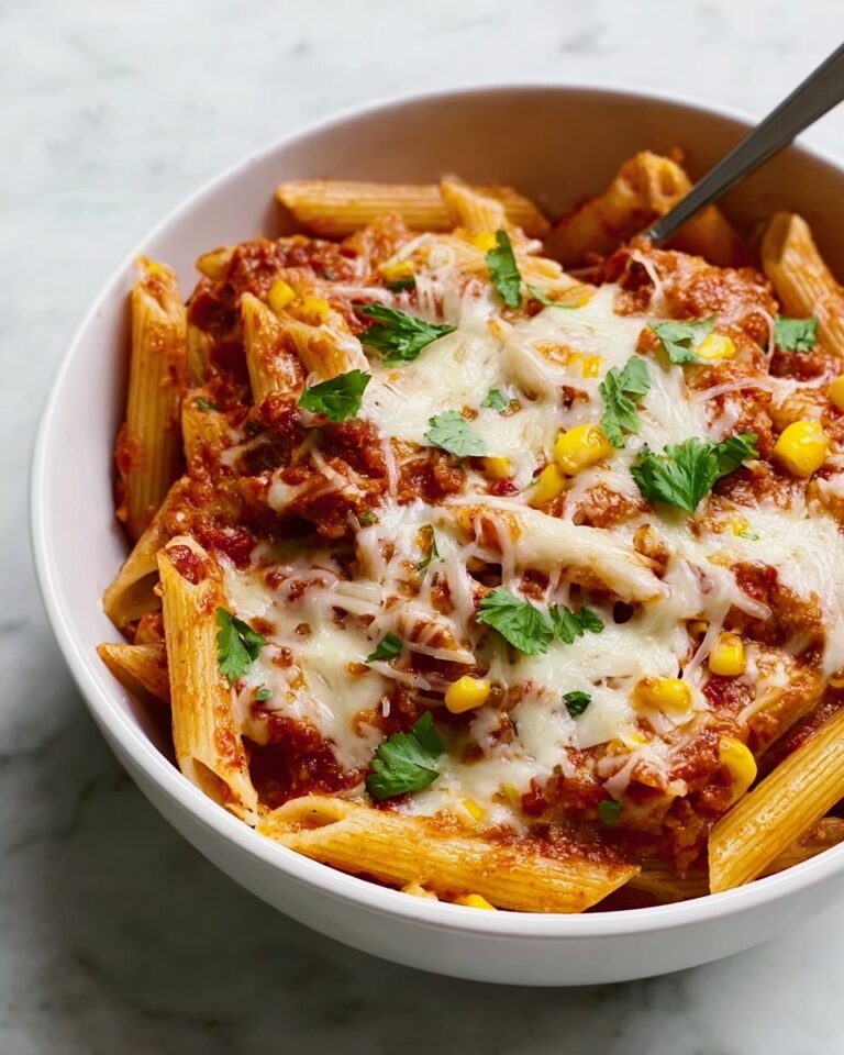 Simple Chicken Enchilada Pasta Bake Recipe
