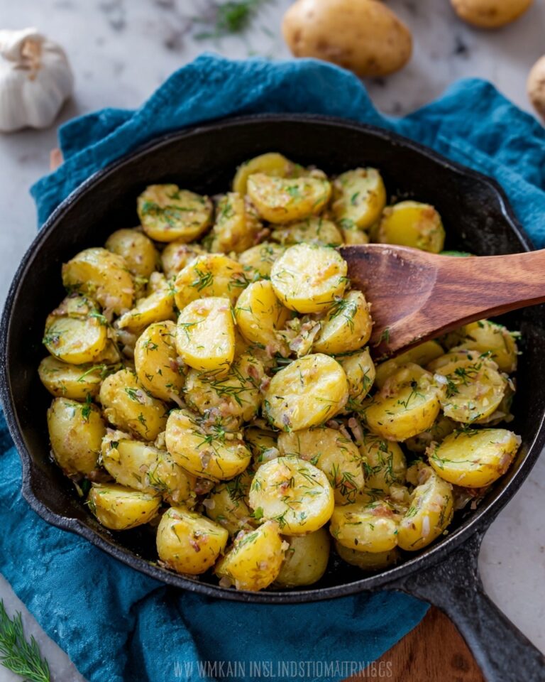 New Potatoes in a Creamy Garlic Dill Sauce Recipe
