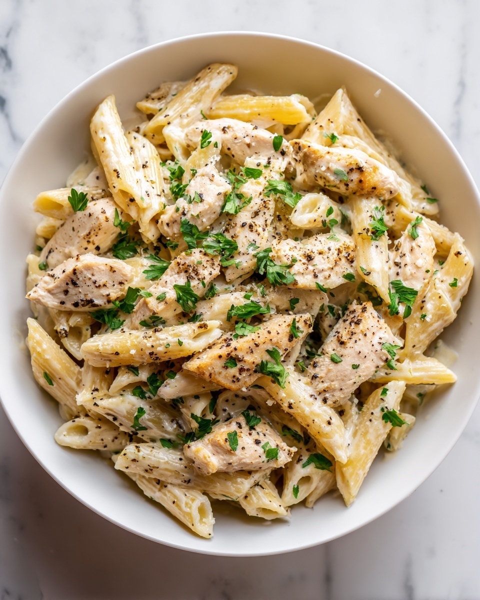 Crockpot Garlic Parmesan Chicken Pasta – A Deliciously Creamy, Easy Meal Recipe - Recipe Image