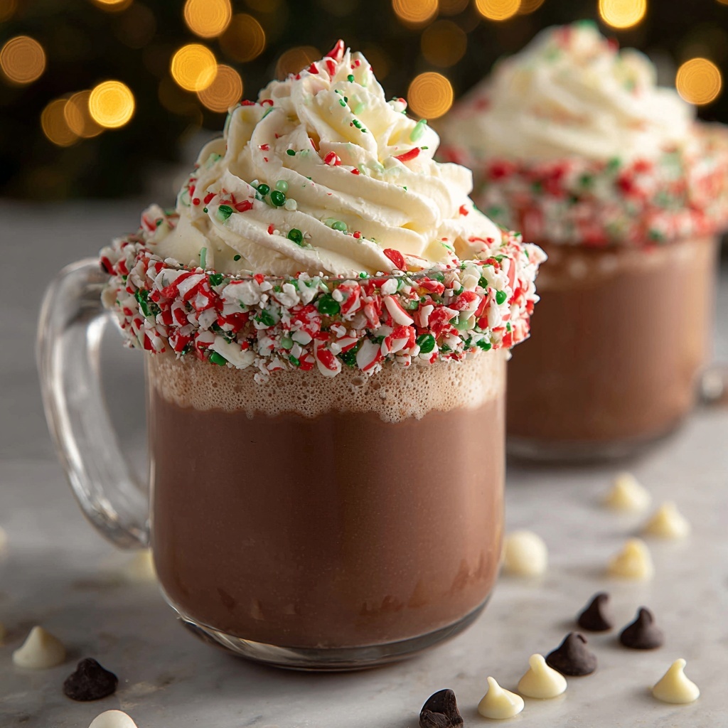 Peppermint White Hot Chocolate Recipe - Recipe Image
