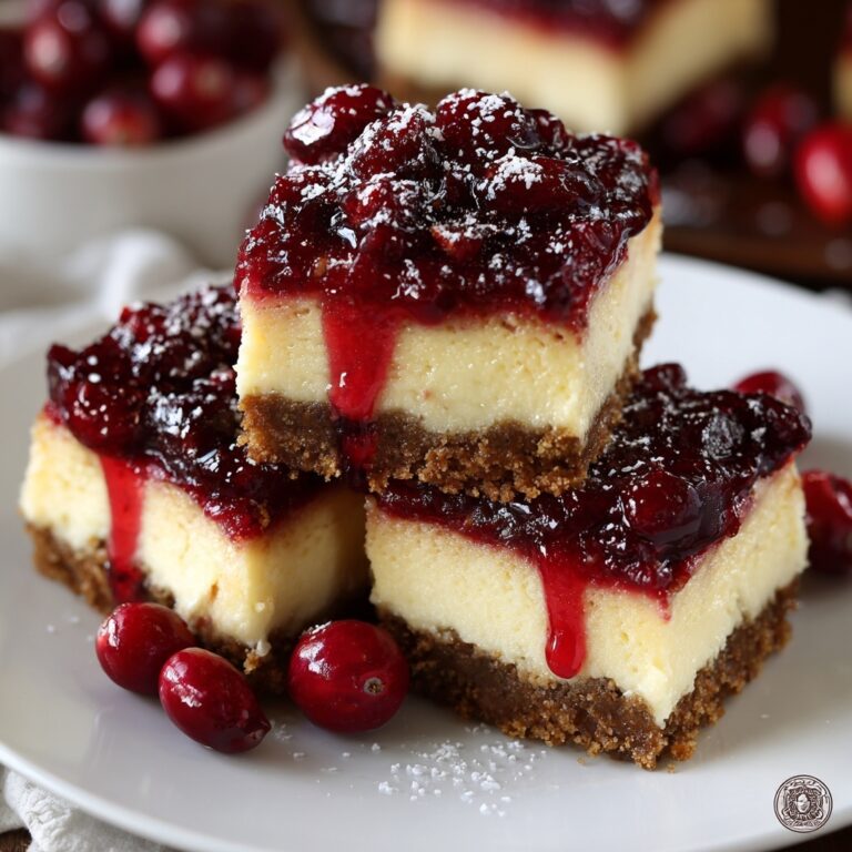Cranberry Cheesecake Bars Recipe