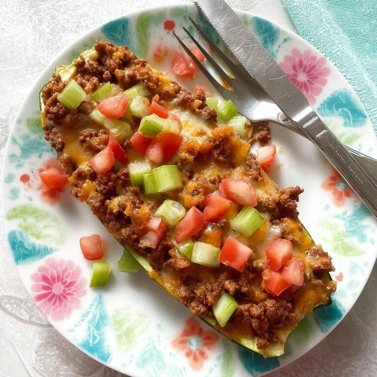 Bacon Cheeseburger Zucchini Boats Recipe