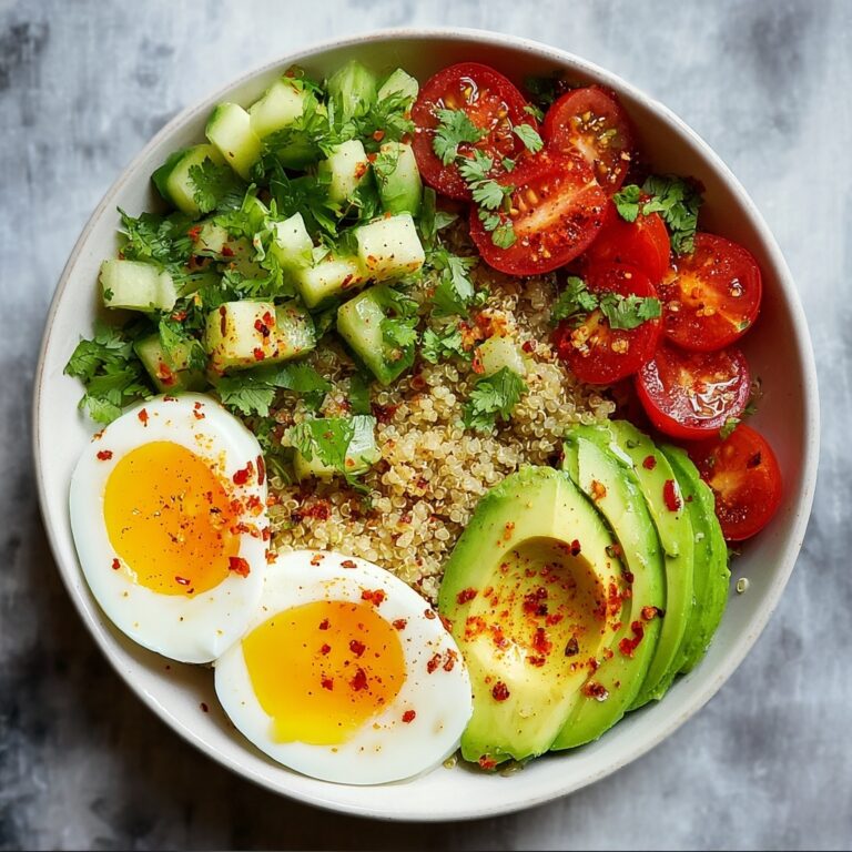 Hard Boiled Egg and Avocado Quinoa Bowl Recipe