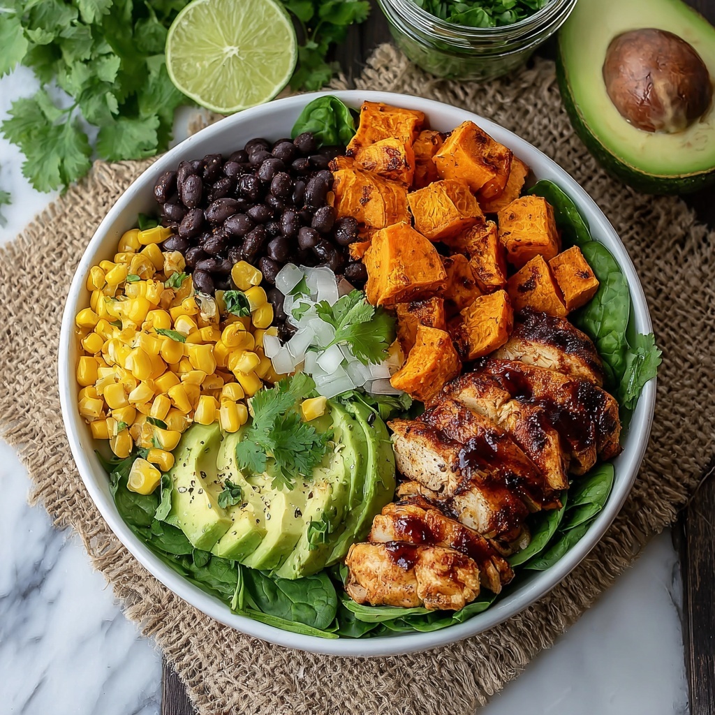 Healthy BBQ Chicken Bowls with Sweet Potatoes Recipe - Recipe Image