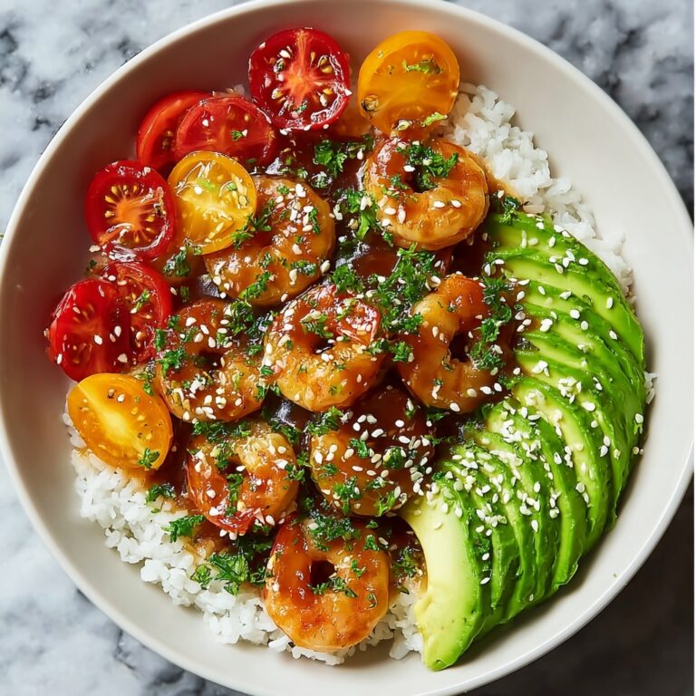 Spicy Shrimp and Avocado Rice Bowl Recipe