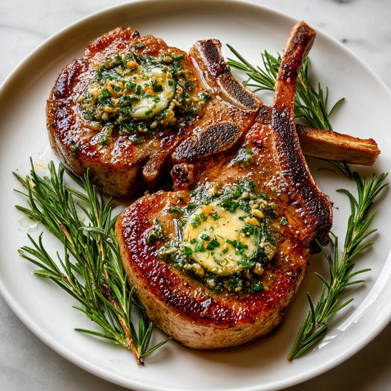 Garlic Butter Pan Seared Pork Chops Recipe