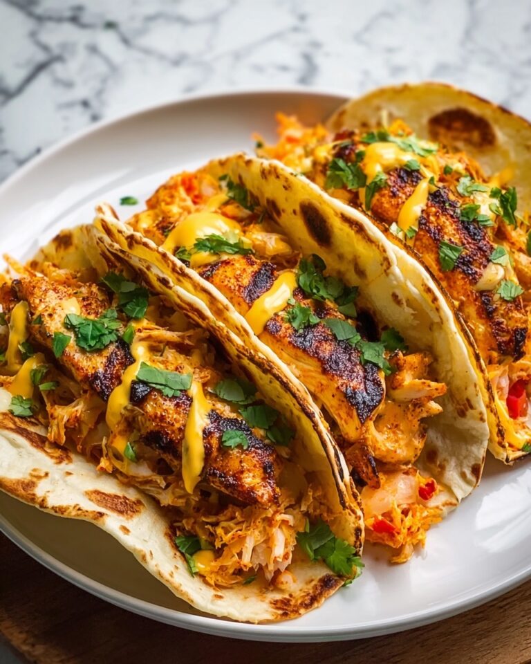 Cheesy Pulled Chicken Tacos Recipe