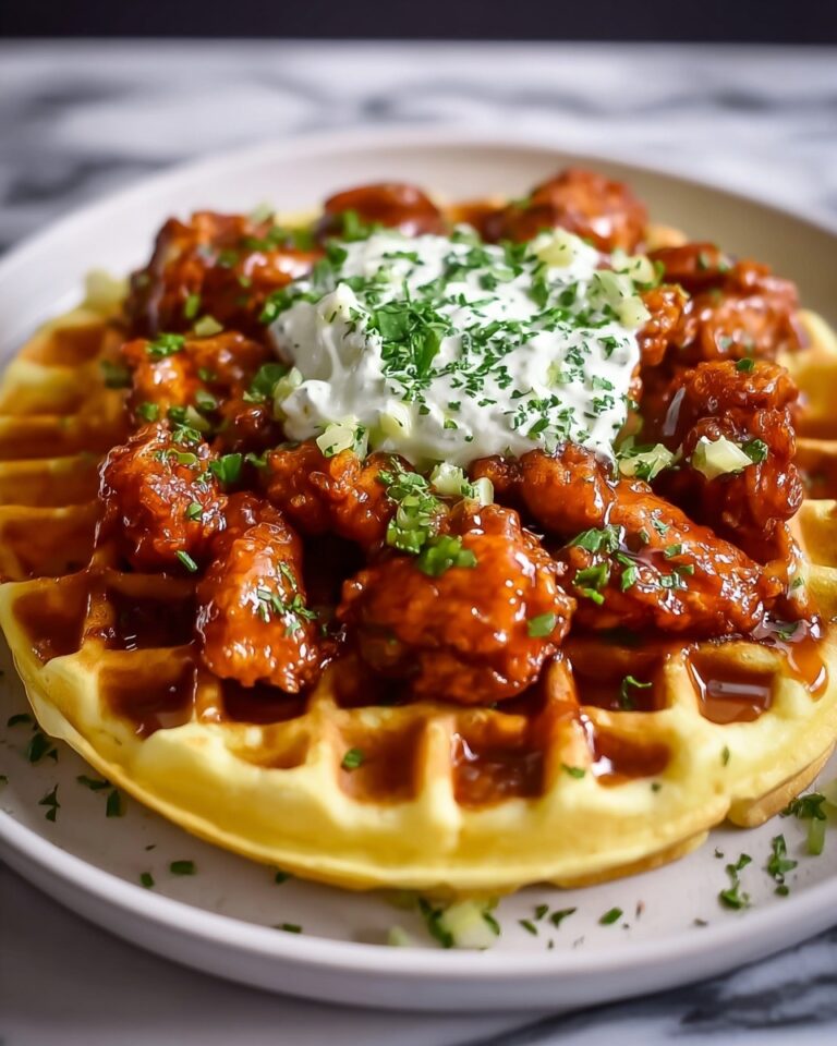 Chicken with Buttermilk Waffles Recipe