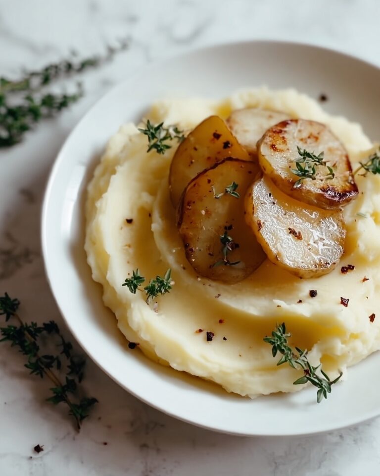 Creamy Parsnip and Cauliflower Purée with Roasted Garlic and Rosemary Recipe