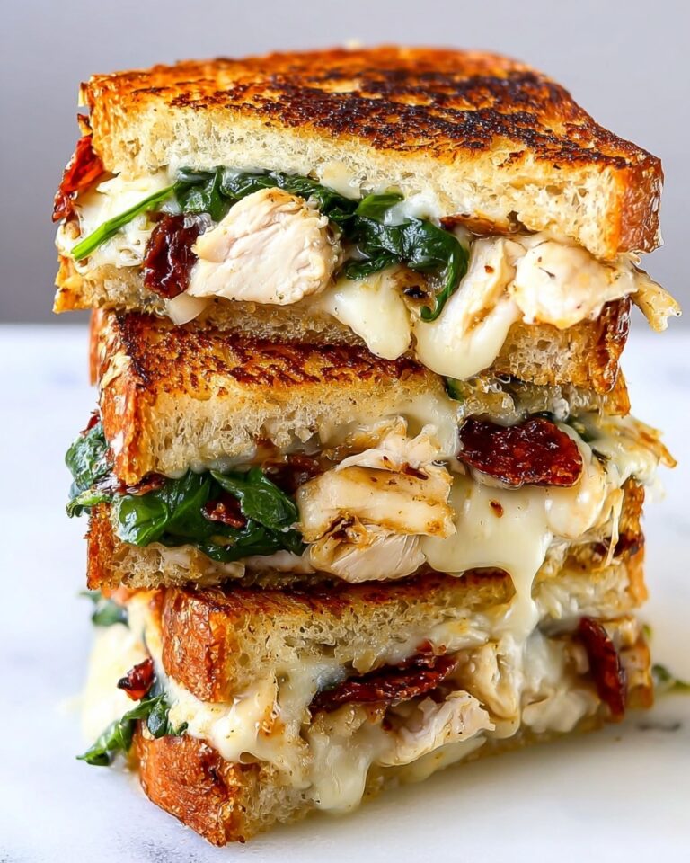 Delicious Chicken Florentine Grilled Cheese Recipe