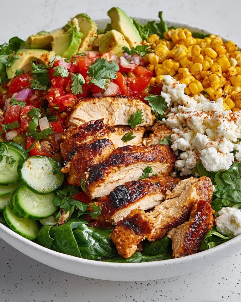 Simple Chicken Fajita Cobb Salad Recipe