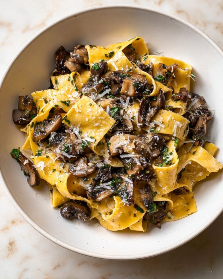 Garlic Mushroom Pasta Recipe