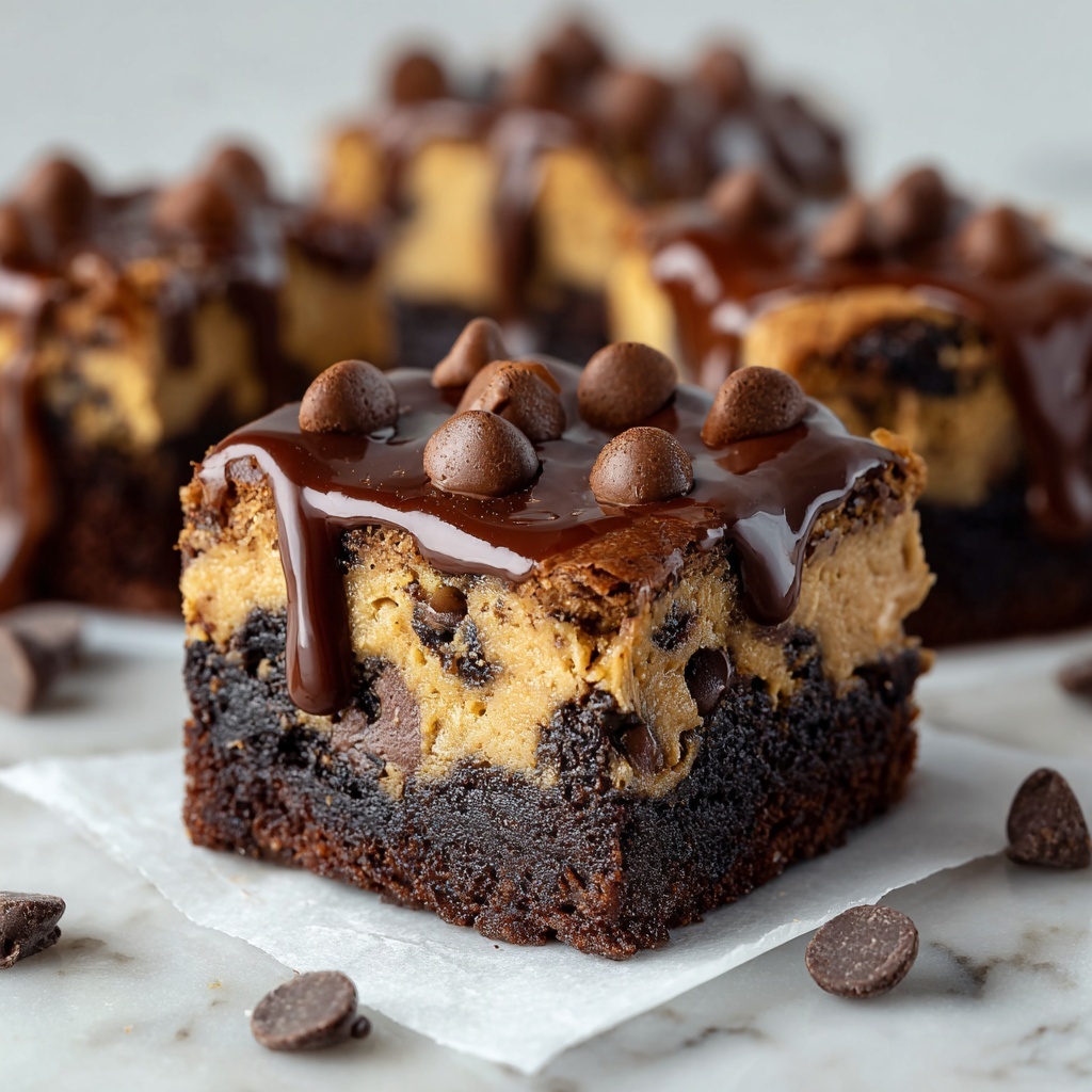 Chocolate Chip Cookie Dough Brownie Recipe - Recipe Image