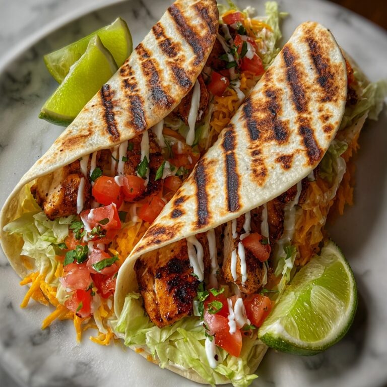Grilled Spicy Chicken Tortilla Wrap Recipe