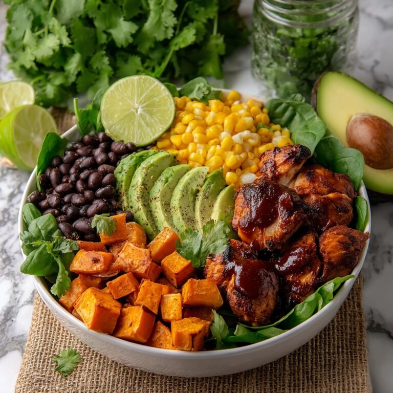 Healthy BBQ Chicken Bowls with Sweet Potatoes Recipe
