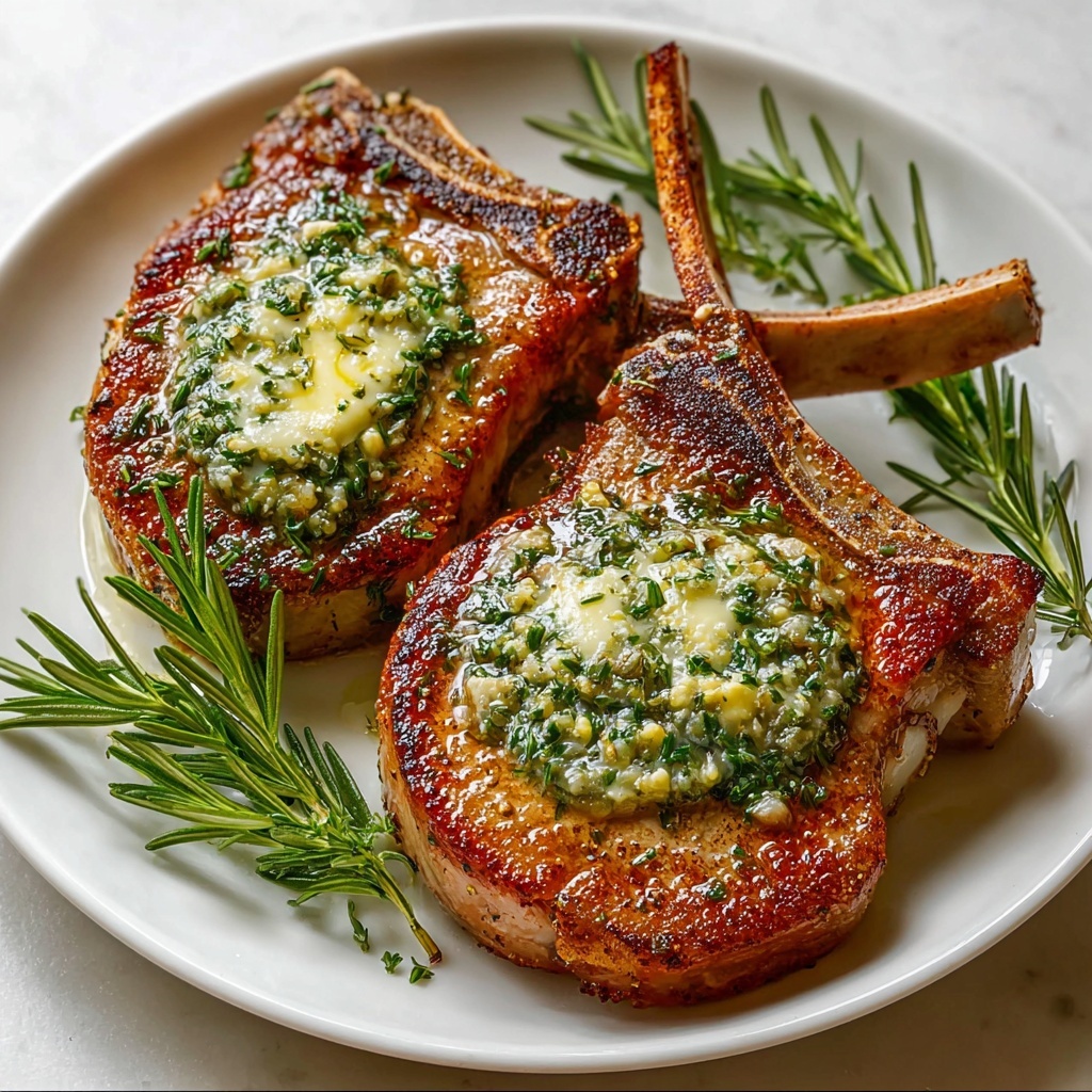 Garlic Butter Pan Seared Pork Chops Recipe - Recipe Image