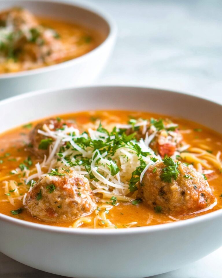 Chunky Italian Meatball Soup Recipe