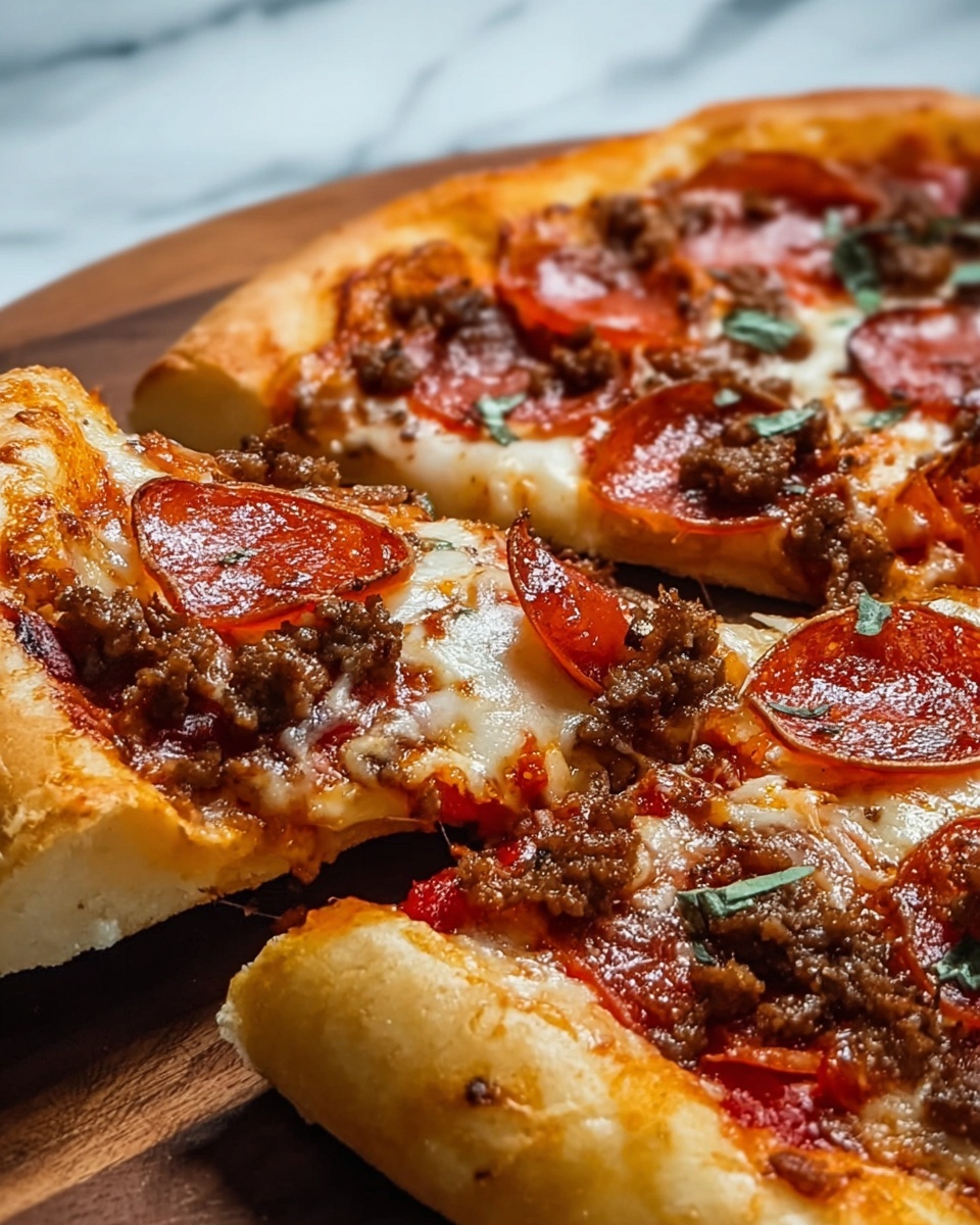 The Pizza Burger Pie Recipe - Recipe Image