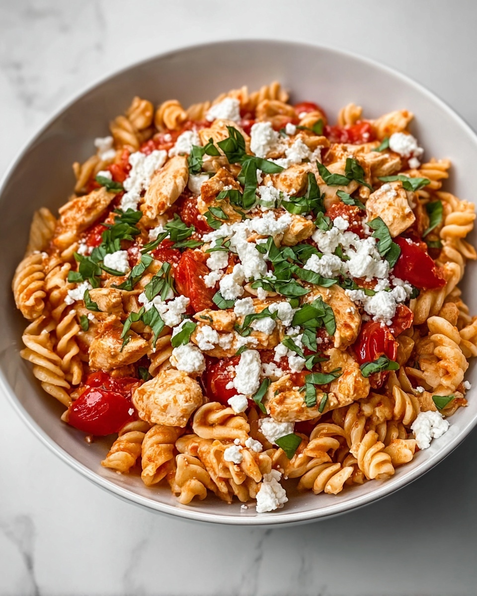 Simple Chicken Feta Pasta for a Quick Weeknight Dinner Recipe - Recipe Image