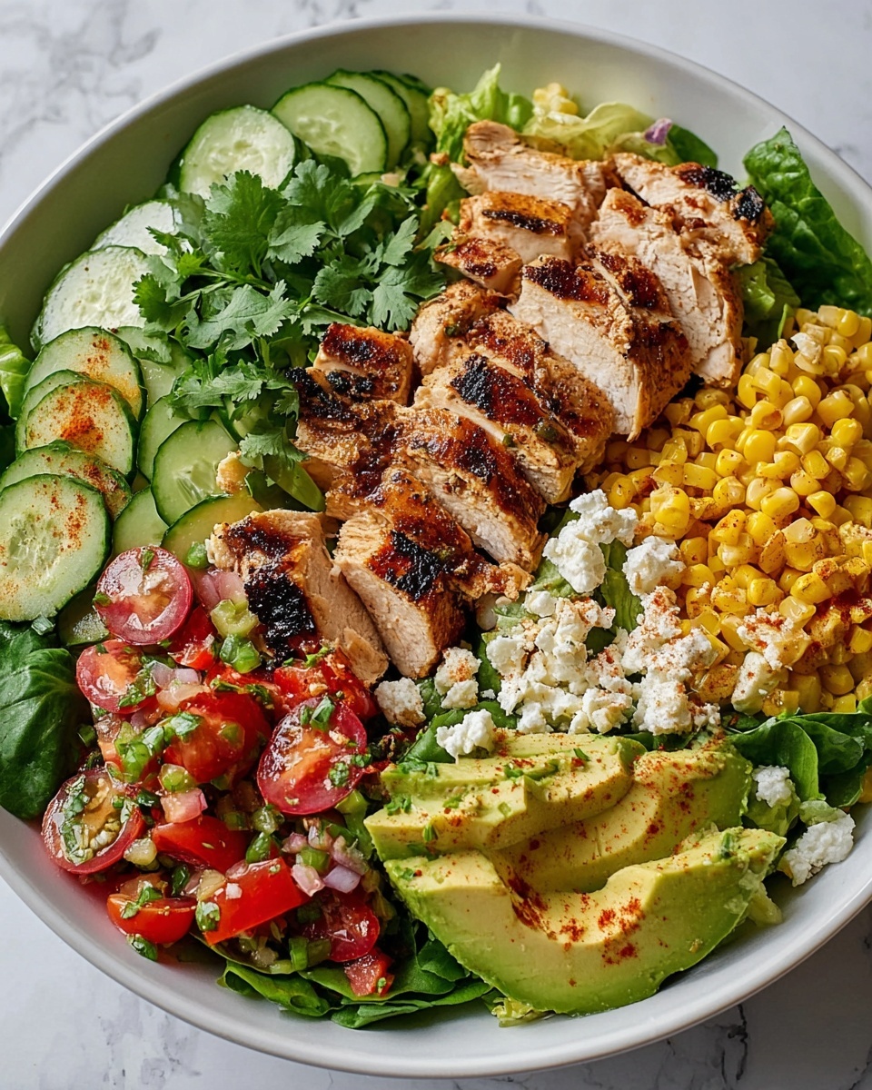 Simple Chicken Fajita Cobb Salad Recipe - Recipe Image