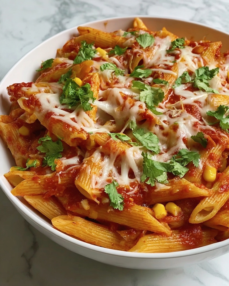 Simple Chicken Enchilada Pasta Bake Recipe - Recipe Image