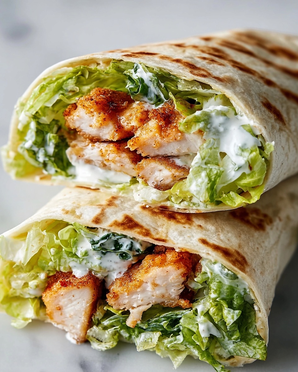 Simple And Delicious Chicken Caesar Wrap Recipe - Recipe Image