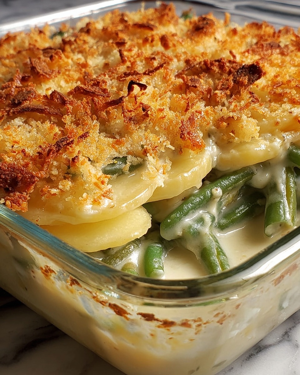 Green Bean and Potato Casserole Recipe - Recipe Image