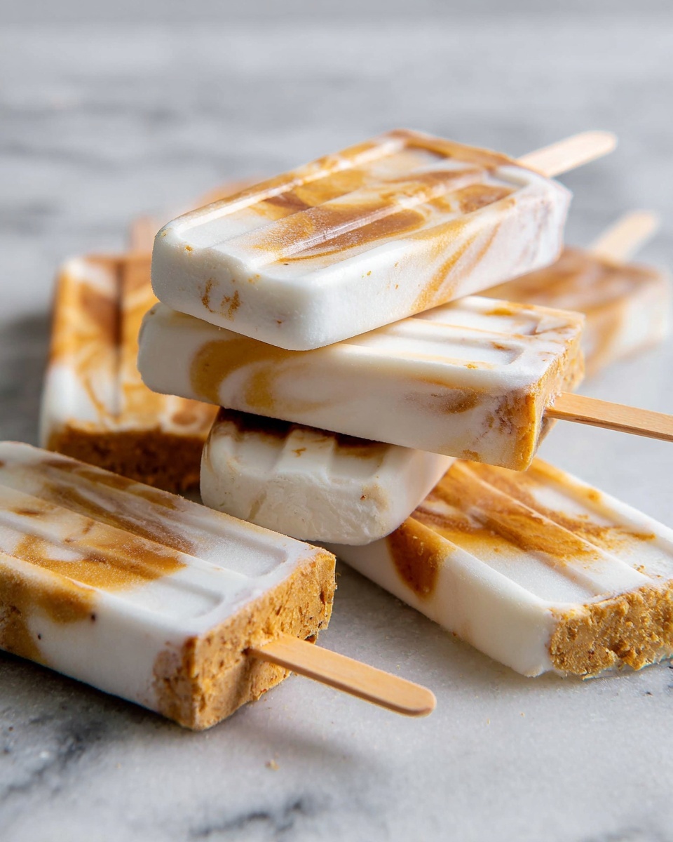 Pumpkin Pie Breakfast Popsicles Recipe - Recipe Image
