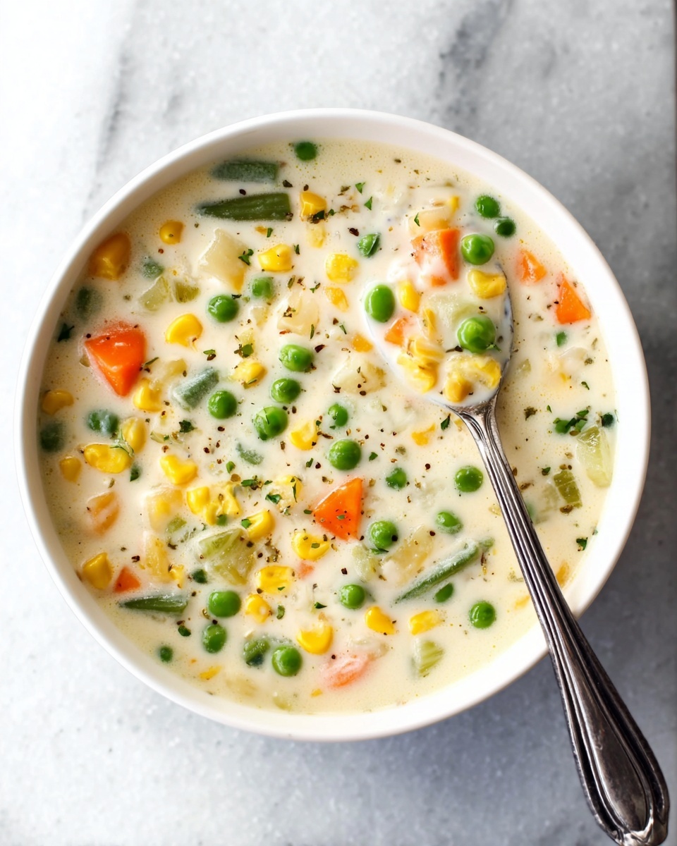 Creamy Potato and Vegetable Soup Recipe - Recipe Image