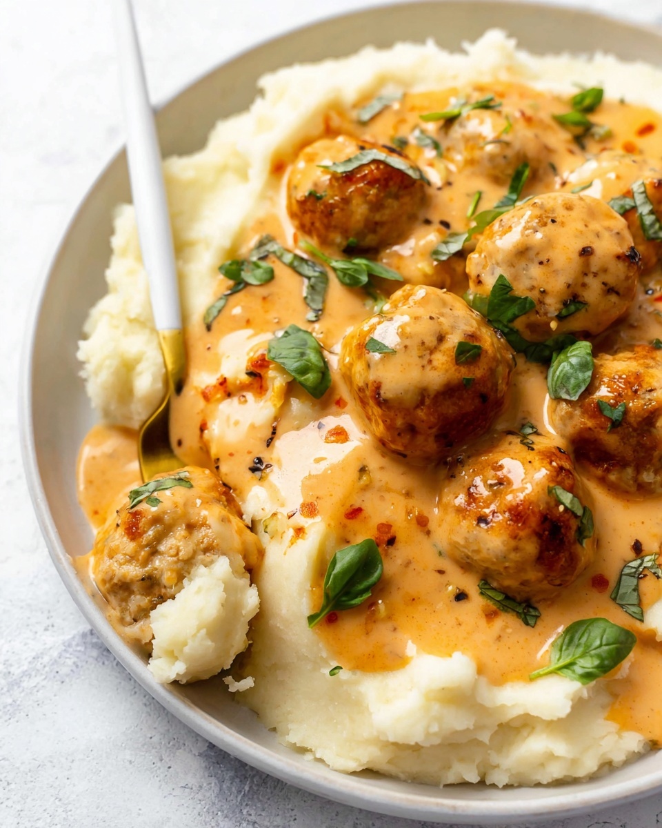 Marry Me Chicken Meatballs Recipe - Recipe Image