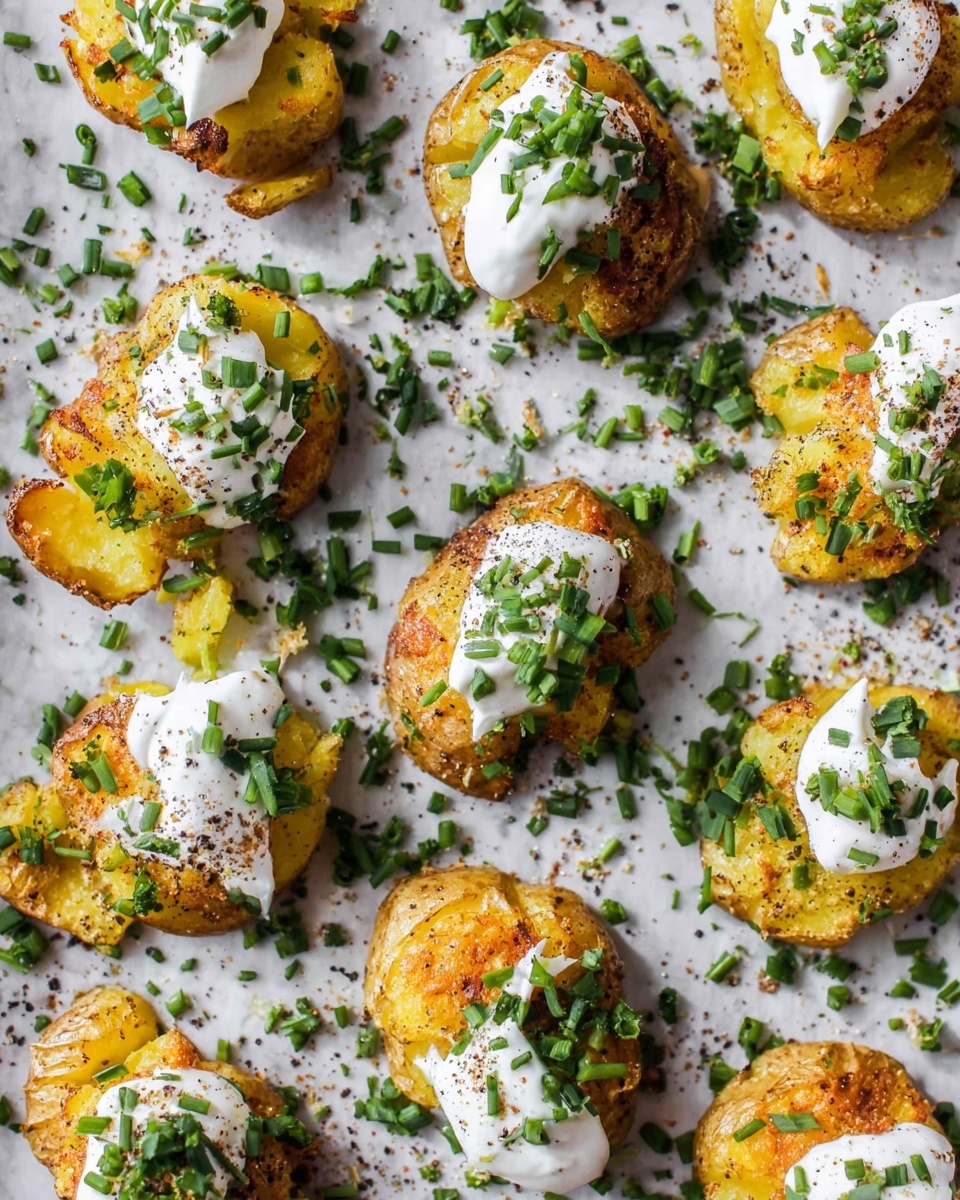 Garlic and Lemon Smashed Potatoes Recipe - Recipe Image